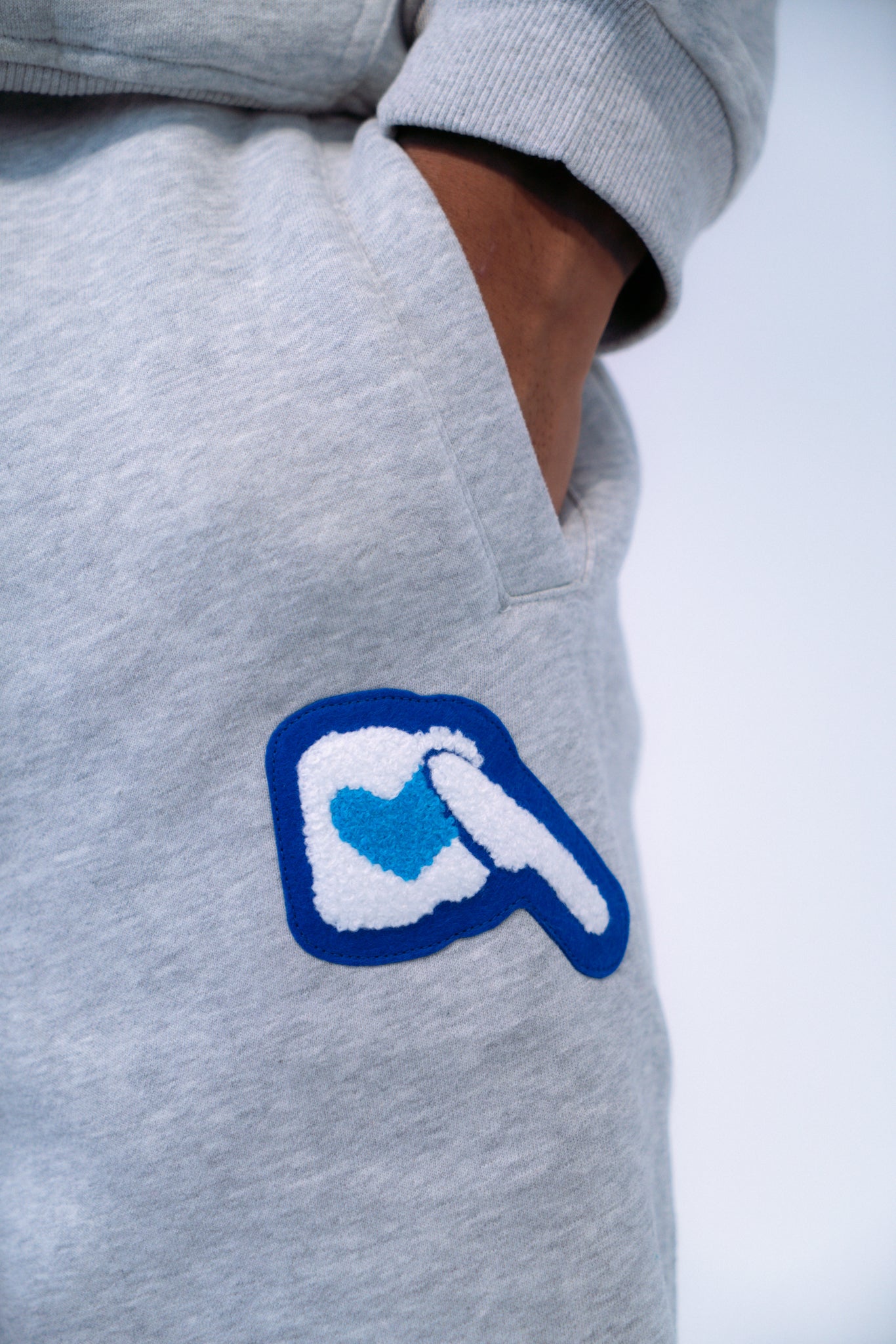 Concrete Blue Spread Love Sweatpants